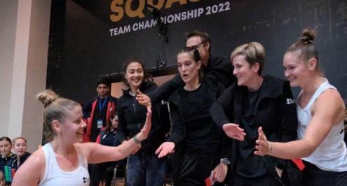 نتائج اليوم الثالث من بطولة العالم لفرق الاسكواش للسيدات